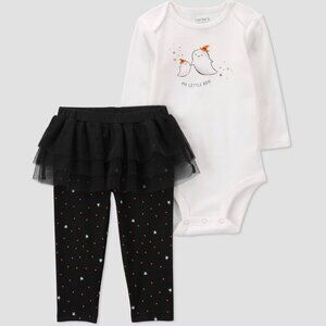 NEW Carter's Just One You® Baby 'My Little Boo' Halloween Top & Bottom Set 12 Mo